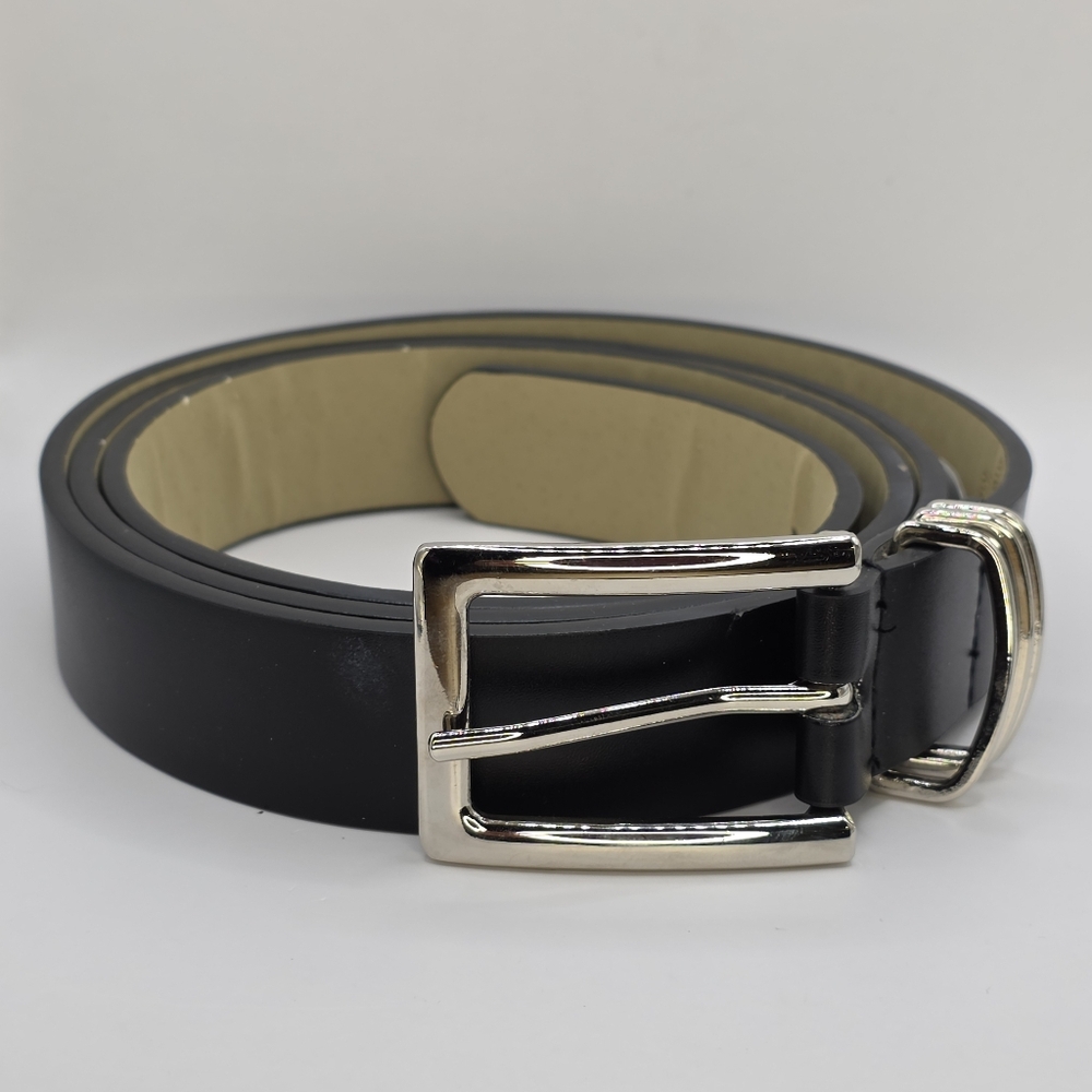 Time & Tru 29MM Multi Loop Belt Black with Silver hardware 3X New with tags*
